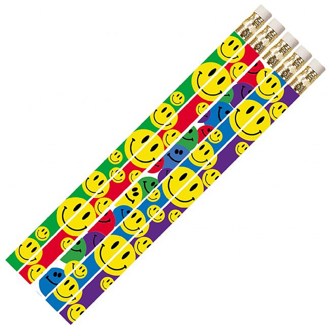 KQ35Smiley Face Pencils KQ35Smiley Face Pencils